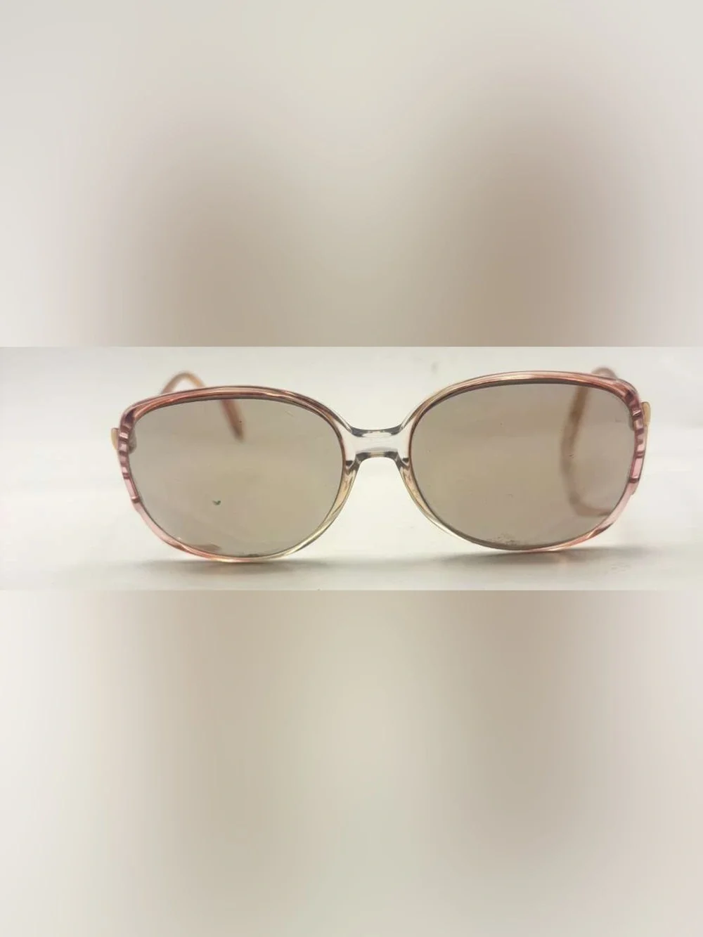 Silver Dollar Maxine Brown Translucent Oval Sunglasses Frames Only